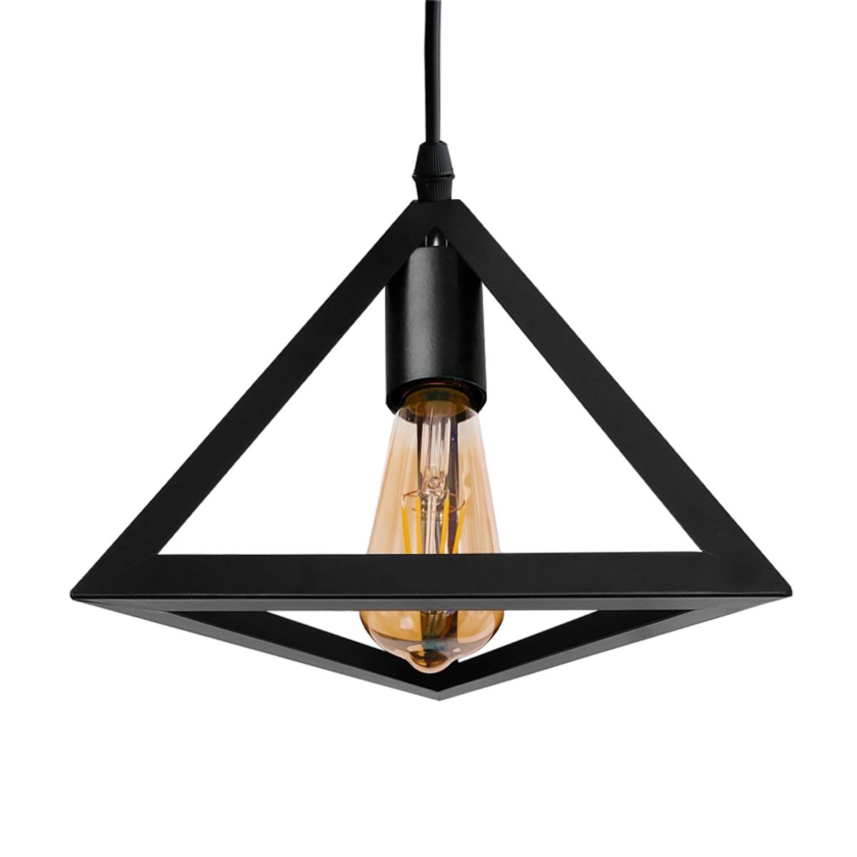 GENERICO - Lampara Colgante Metálica Triangular