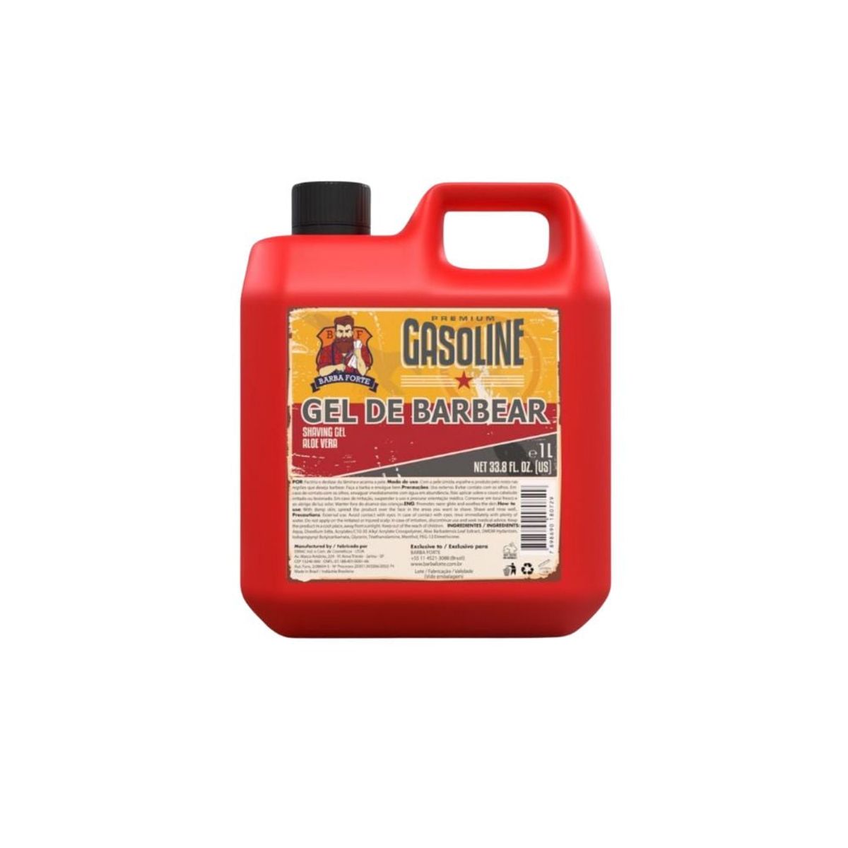 BARBA FORTE - Gel de Afeitar Gasoline Barba Forte 1 Lt.