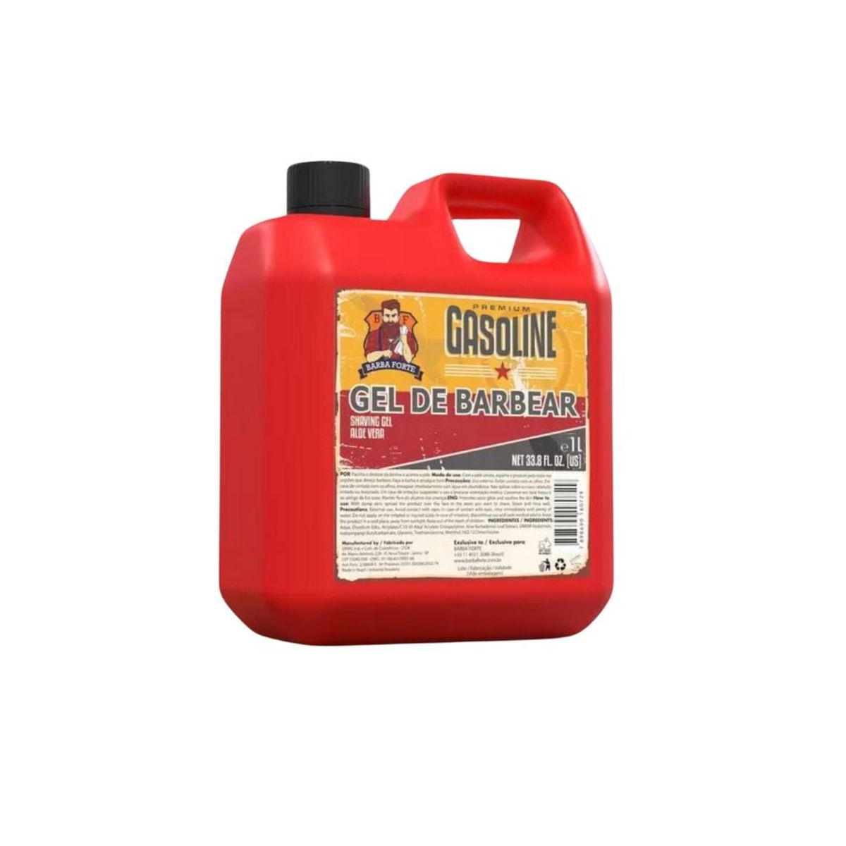 BARBA FORTE - Gel de Afeitar Gasoline Barba Forte 1 Lt.