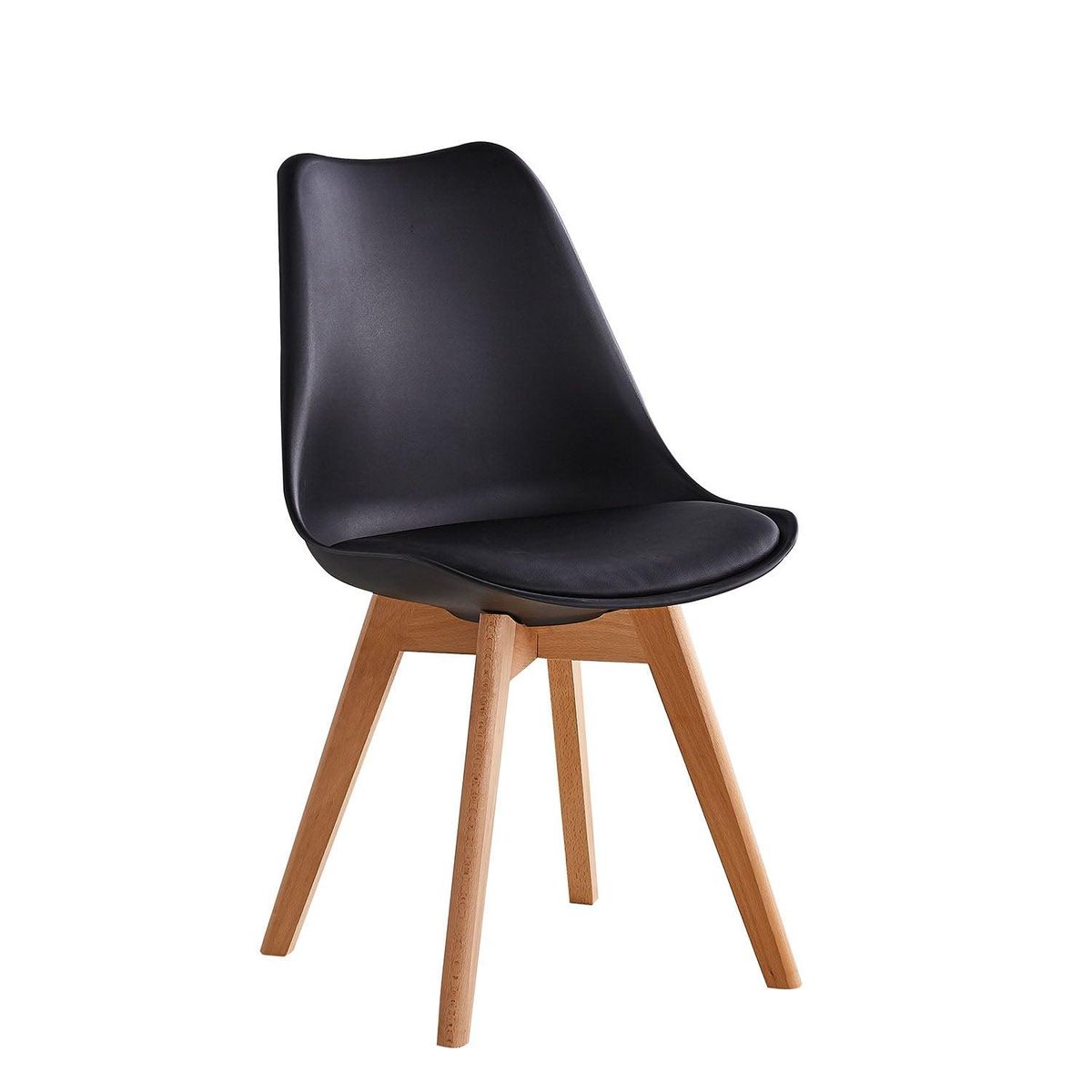 MIDTOWN - Pack x4 Sillas de Comedor Tulip Negra Midtown - Negro