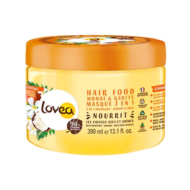 LOVEA - Mascarilla Monoï Y Manteca De Karité Para Cabello Seco Lovea 390 Ml