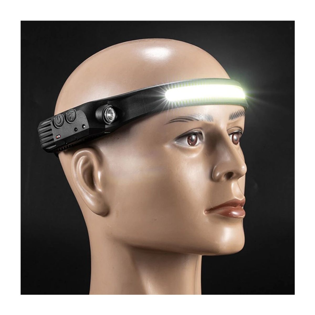 OEM - LINTERNA FRONTAL CON SENSOR LED RECARGABLE