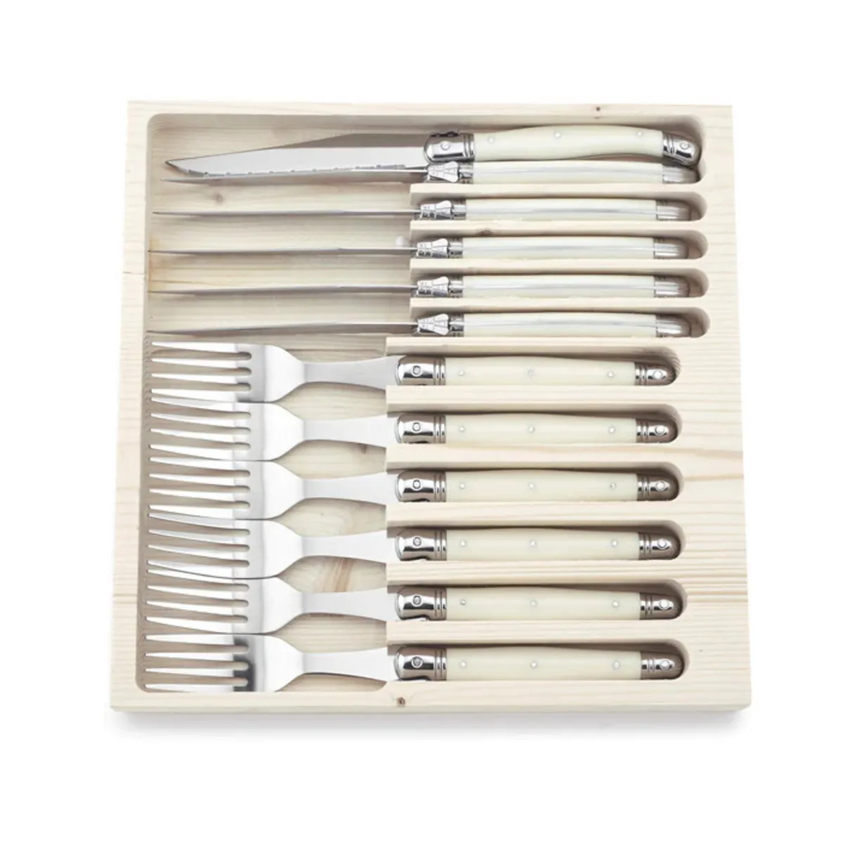 SIMPLE COOK - Set de cubiertos Simple Cook Bone 12 pzs