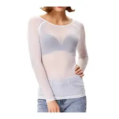 GARSIL - Polera De Panty Para Mujer - Camiseta Trasparente