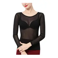 GARSIL - Polera De Panty Para Mujer - Camiseta Trasparente
