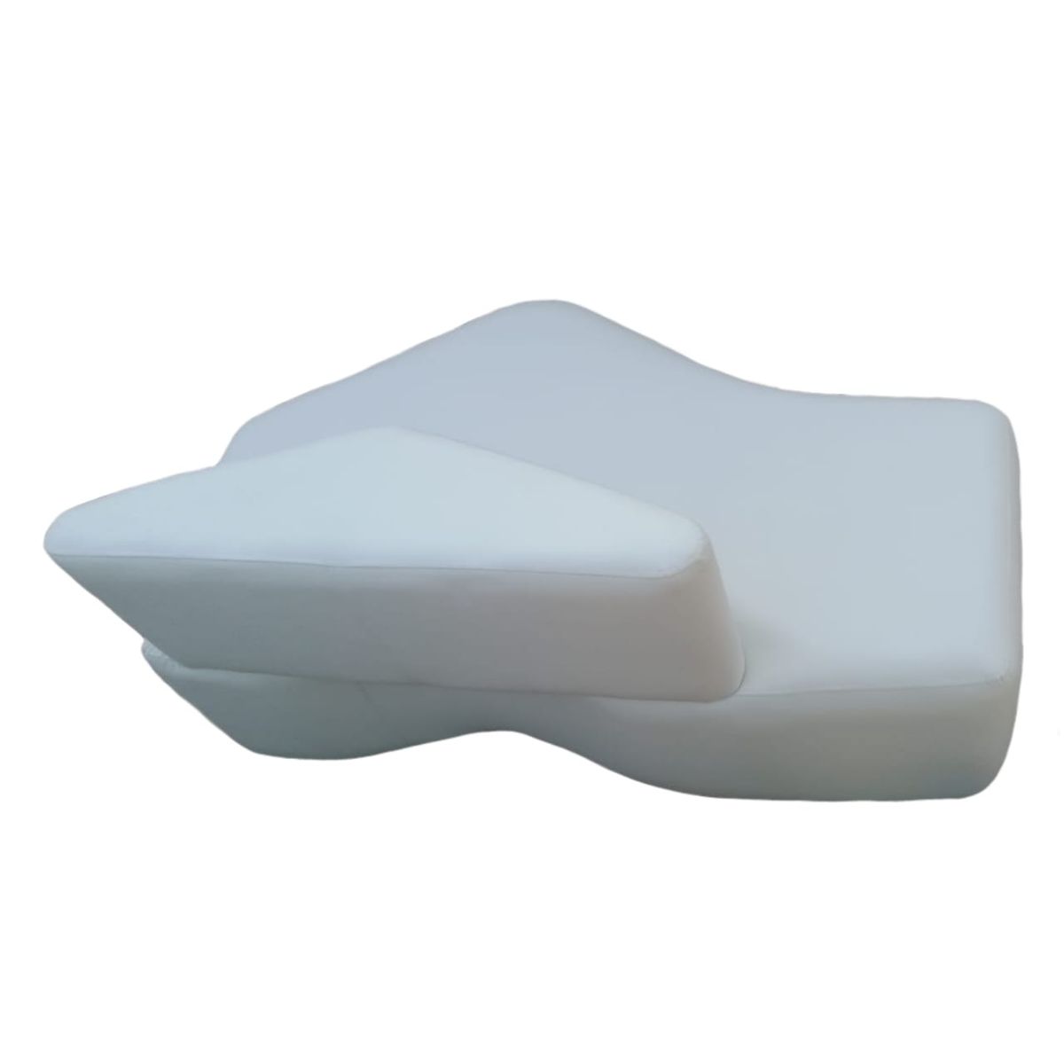 GENERICO - JUEGO MODULAR OXFORD DESIGN  2 SOFAS + 1 MESA  BLANCO