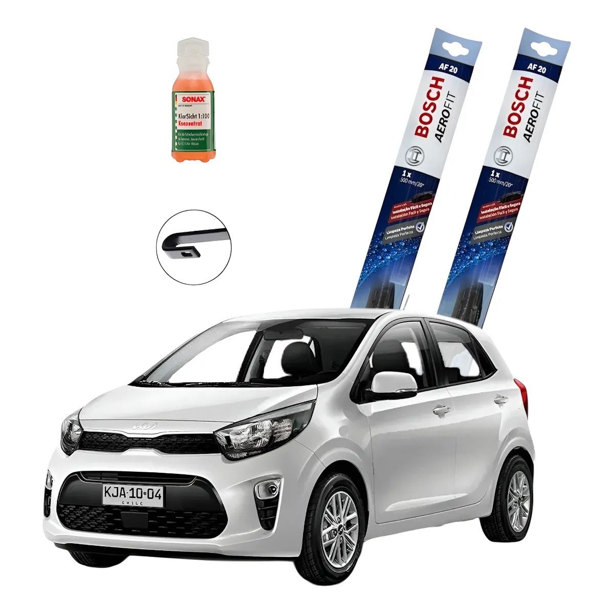 BOSCH - Kit Plumillas Limpiaparabrisas Bosch Para Kia Morning
