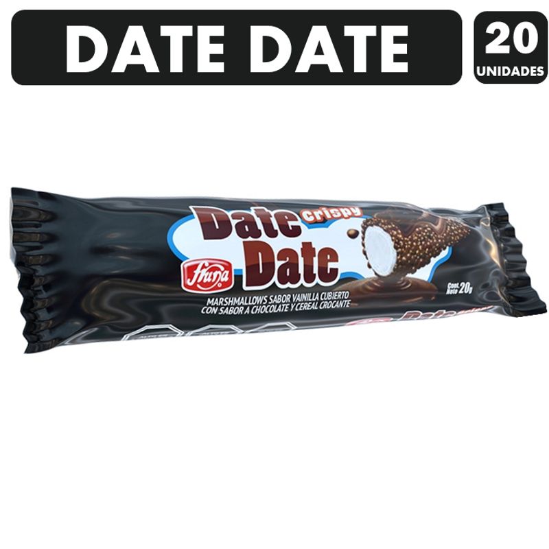 GENERICO - Date Date De Fruna - Marshmallows Con Chocolate pack 20un
