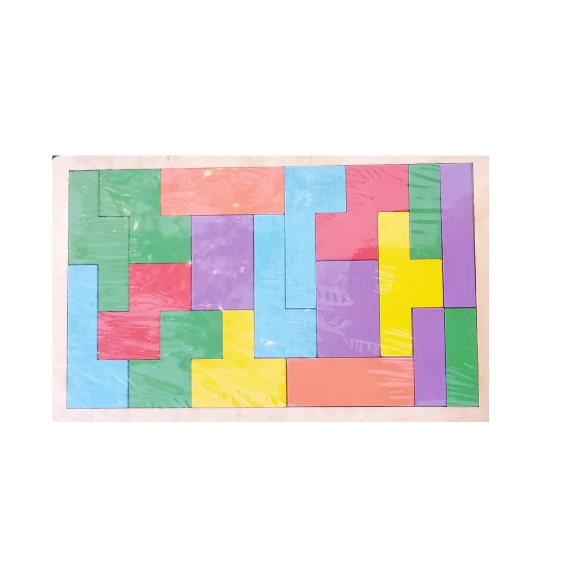 GENERICO - Tetris Portátil De Madera Rompecabezas Mediano