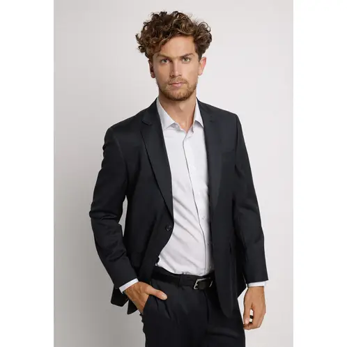 TRIAL - Chaqueta Hombre Formal Lana S100'S Liso Regular Mix&Color Marengo