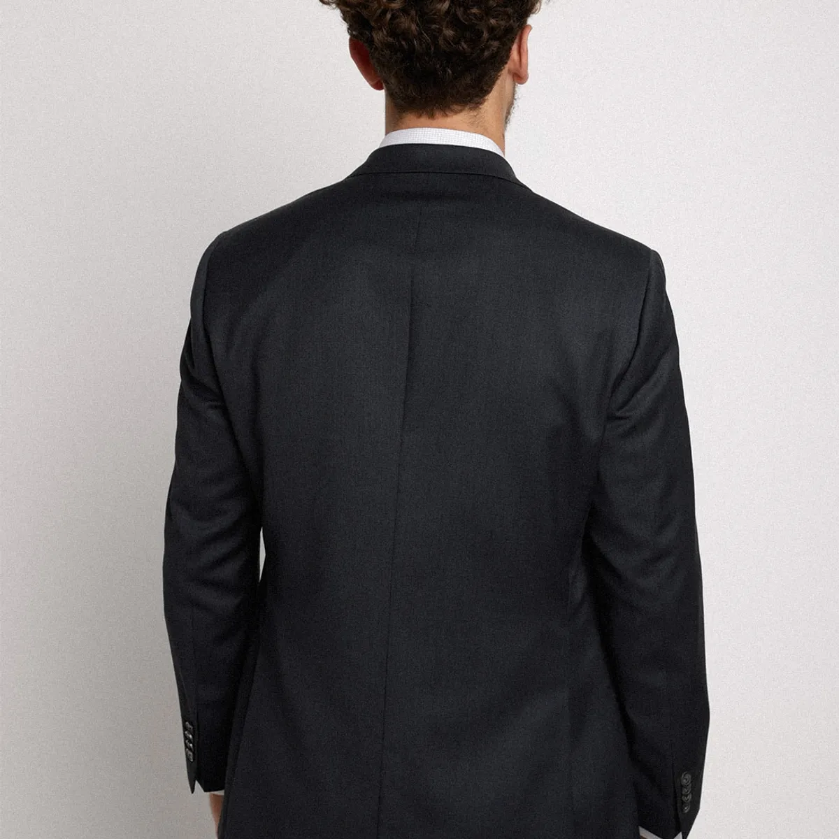 TRIAL - Chaqueta Hombre Formal Lana S100'S Liso Regular Mix&Color Marengo