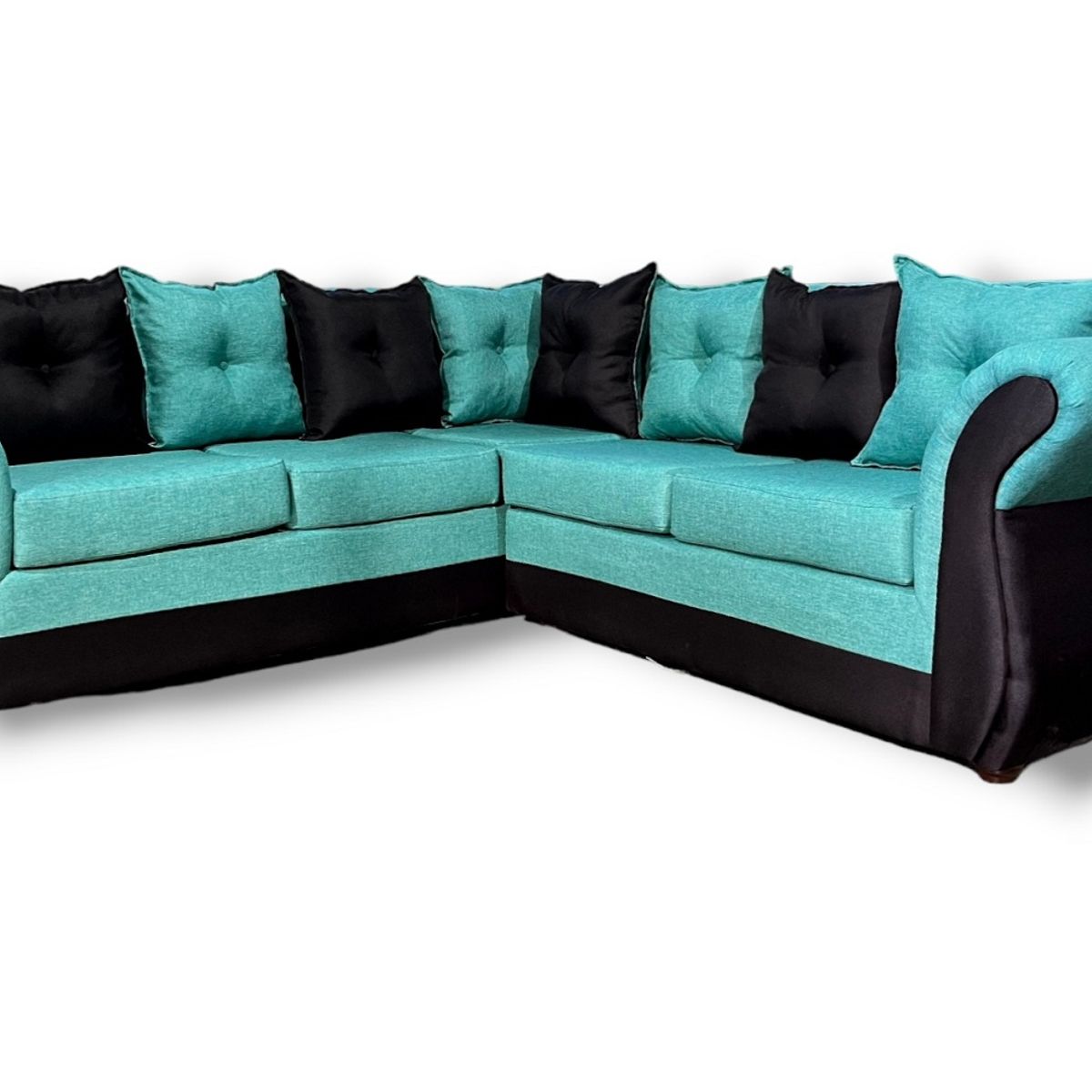 DUNA - Seccional 5 cuerpos Marsella bicolor lino negro turquesa