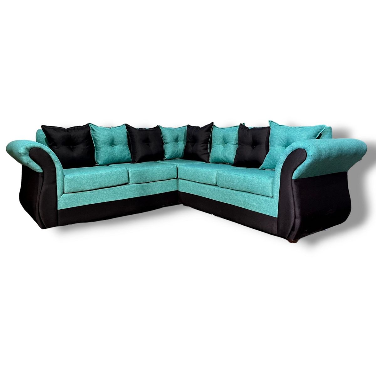 DUNA - Seccional 5 cuerpos Marsella bicolor lino negro turquesa