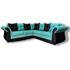 DUNA - Seccional 5 cuerpos Marsella bicolor lino negro turquesa