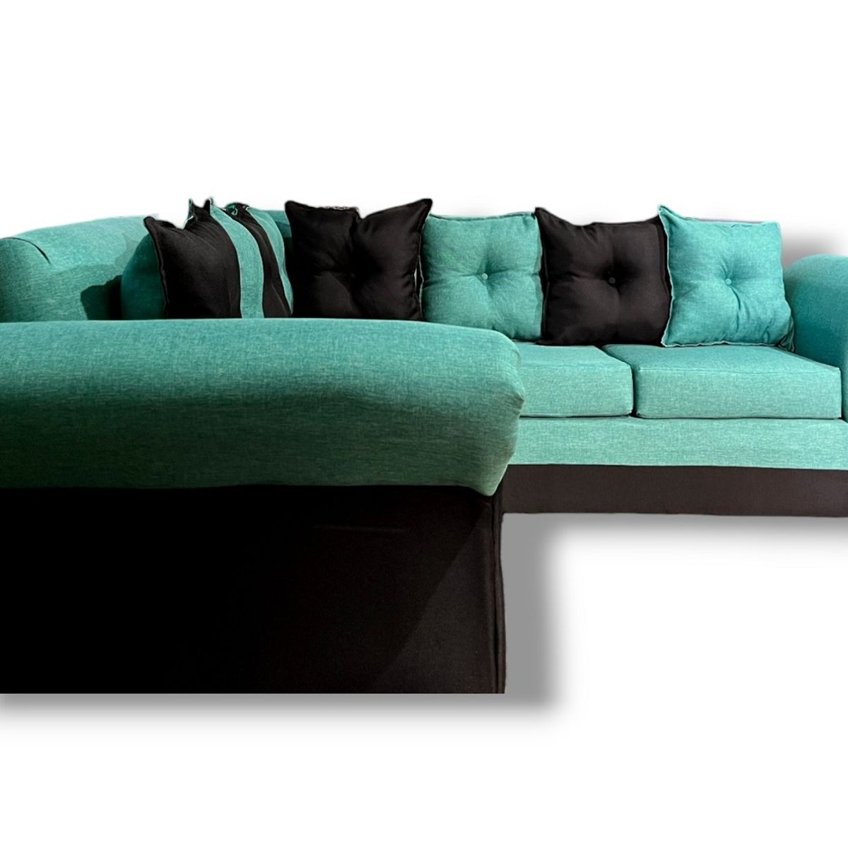 DUNA - Seccional 5 cuerpos Marsella bicolor lino negro turquesa