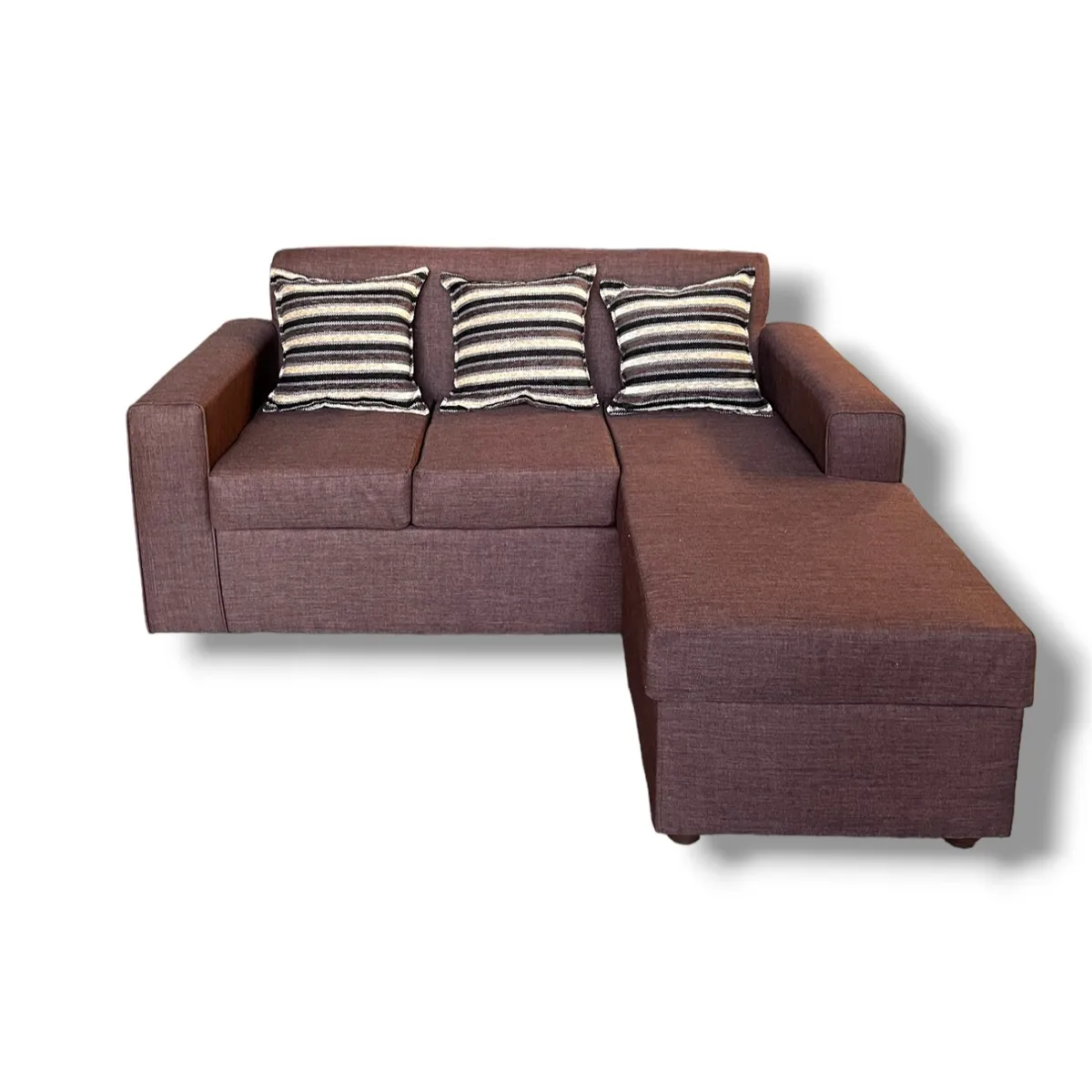 DUNA - Sofá seccional intercambiable Viena lino Catania Café