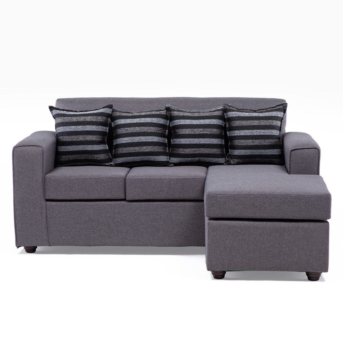 DUNA - Sofá Intercambiable Viena Lino Catania Gris Medio Duna