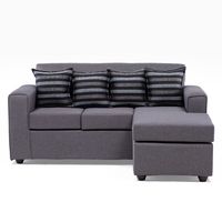 Sofá Intercambiable Viena Lino Catania Gris Medio