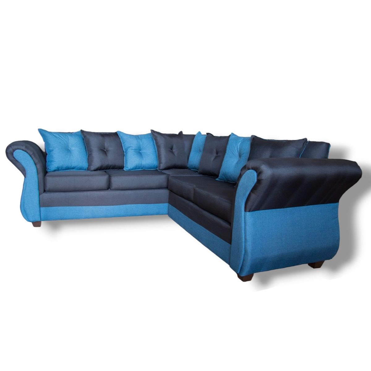 DUNA - Seccional 5 cuerpos Marsella bicolor lino negro azul