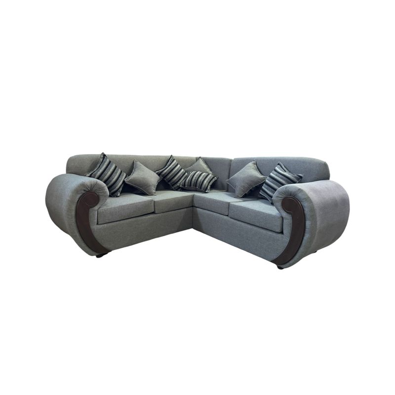 DUNA - Seccional 5 cuerpos Hamburgo lino gris medio
