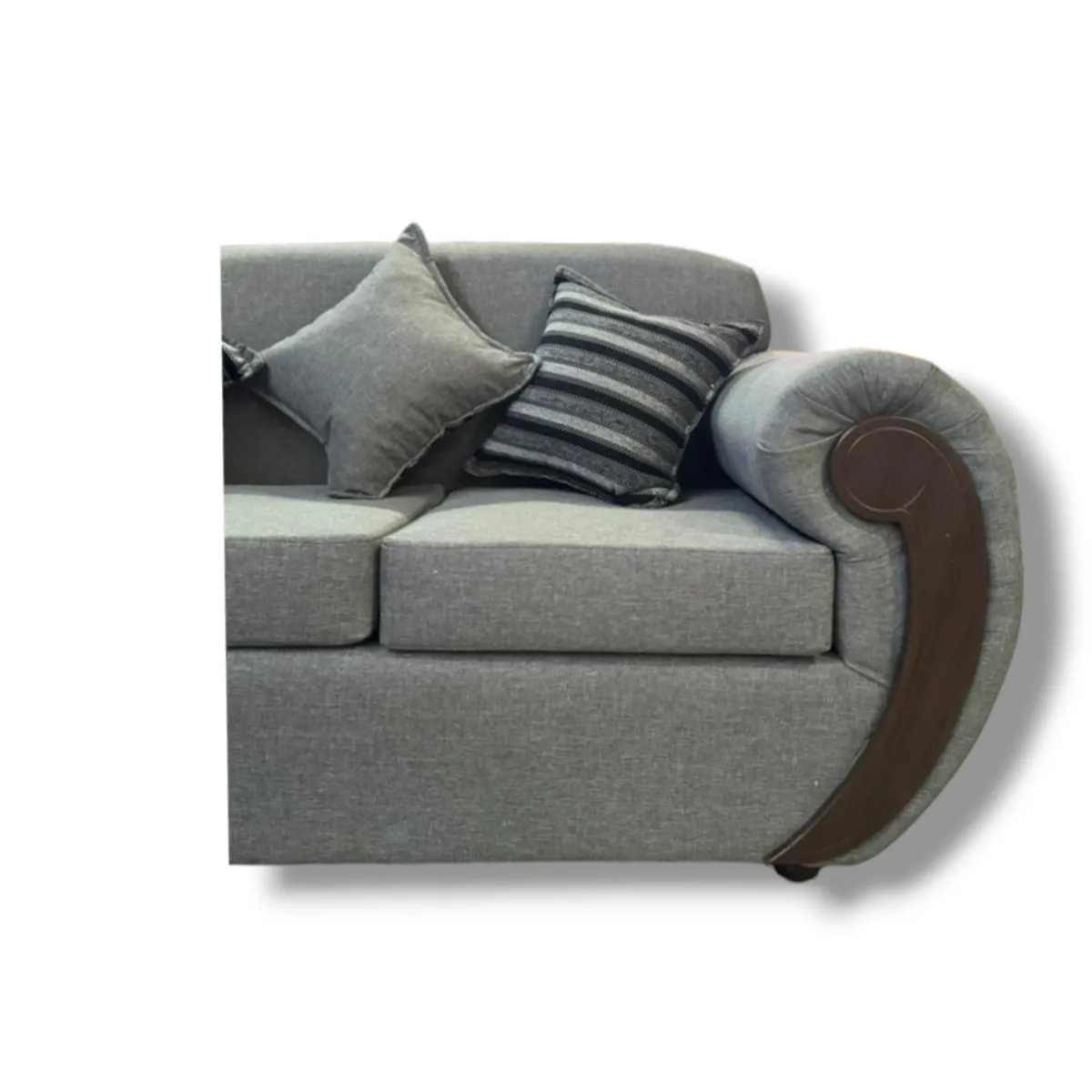 DUNA - Seccional 5 cuerpos Hamburgo lino gris medio