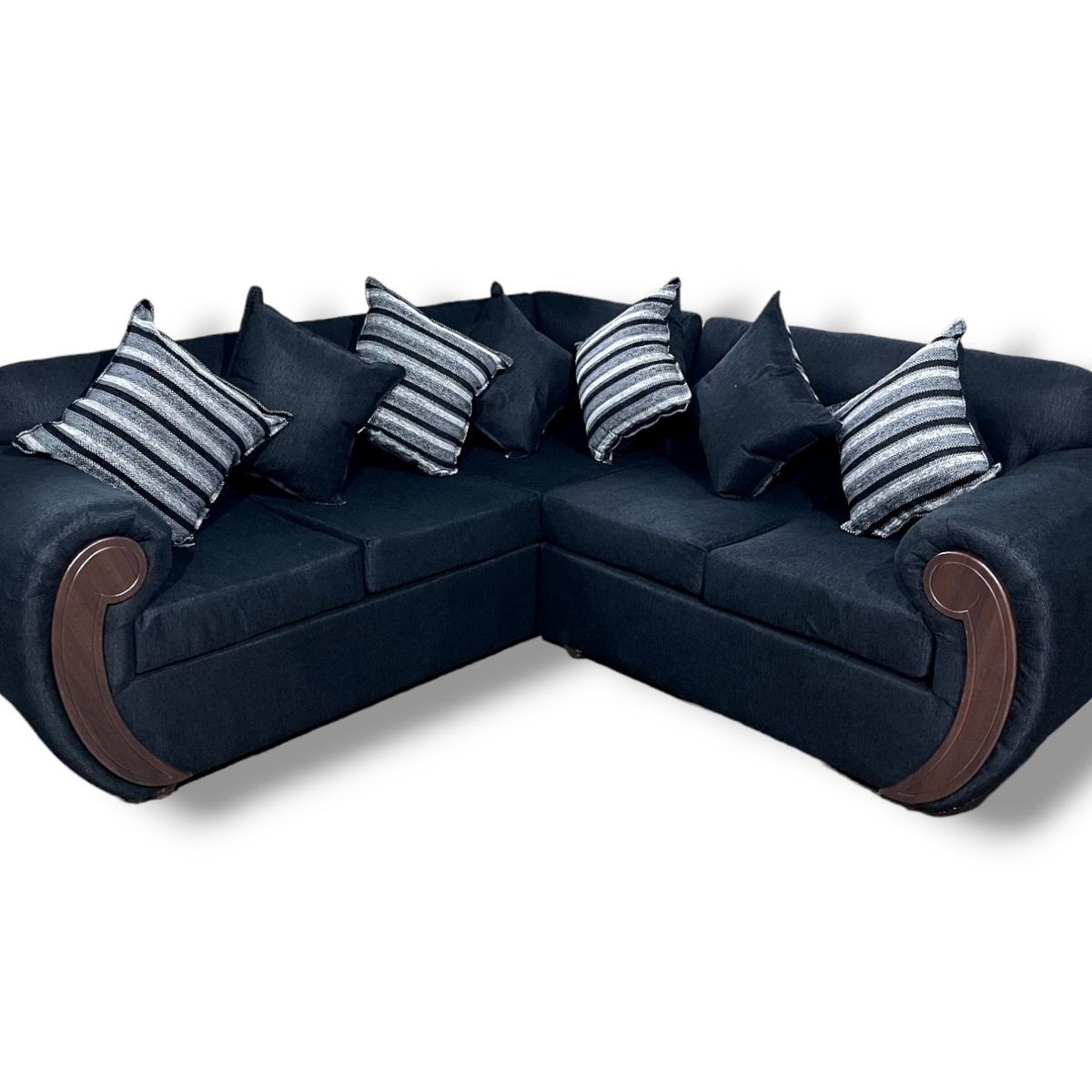 DUNA - Seccional 5 cuerpos Hamburgo lino negro