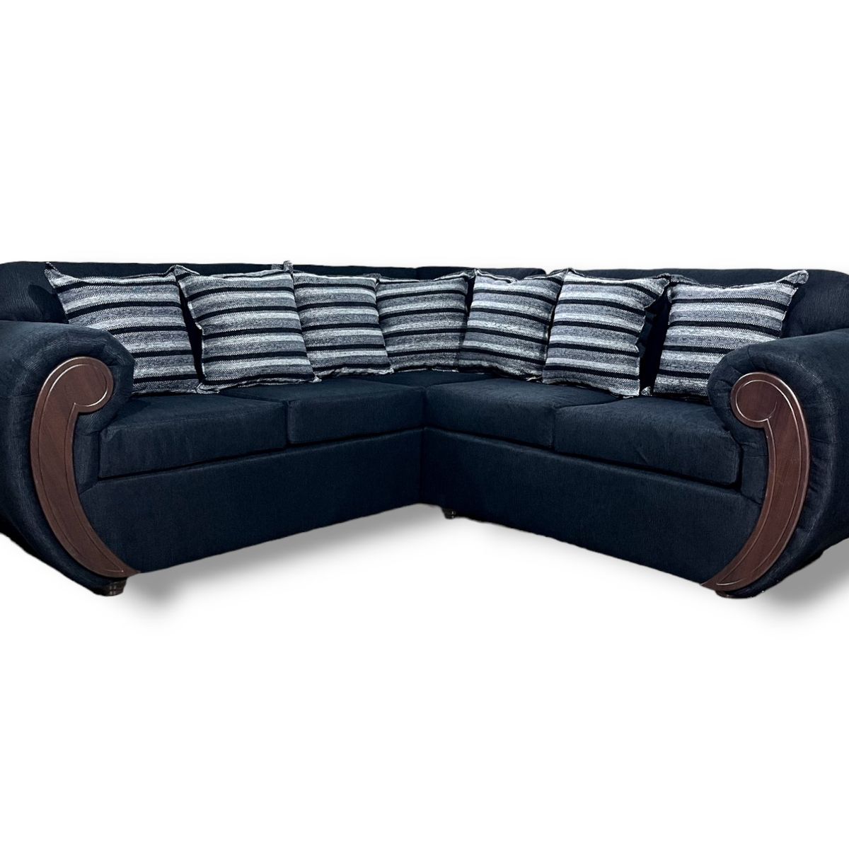 DUNA - Seccional 5 cuerpos Hamburgo lino negro