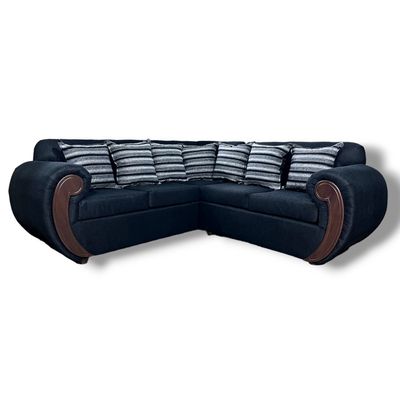 Imagen 2 del producto Seccional 5 cuerpos Hamburgo lino negro