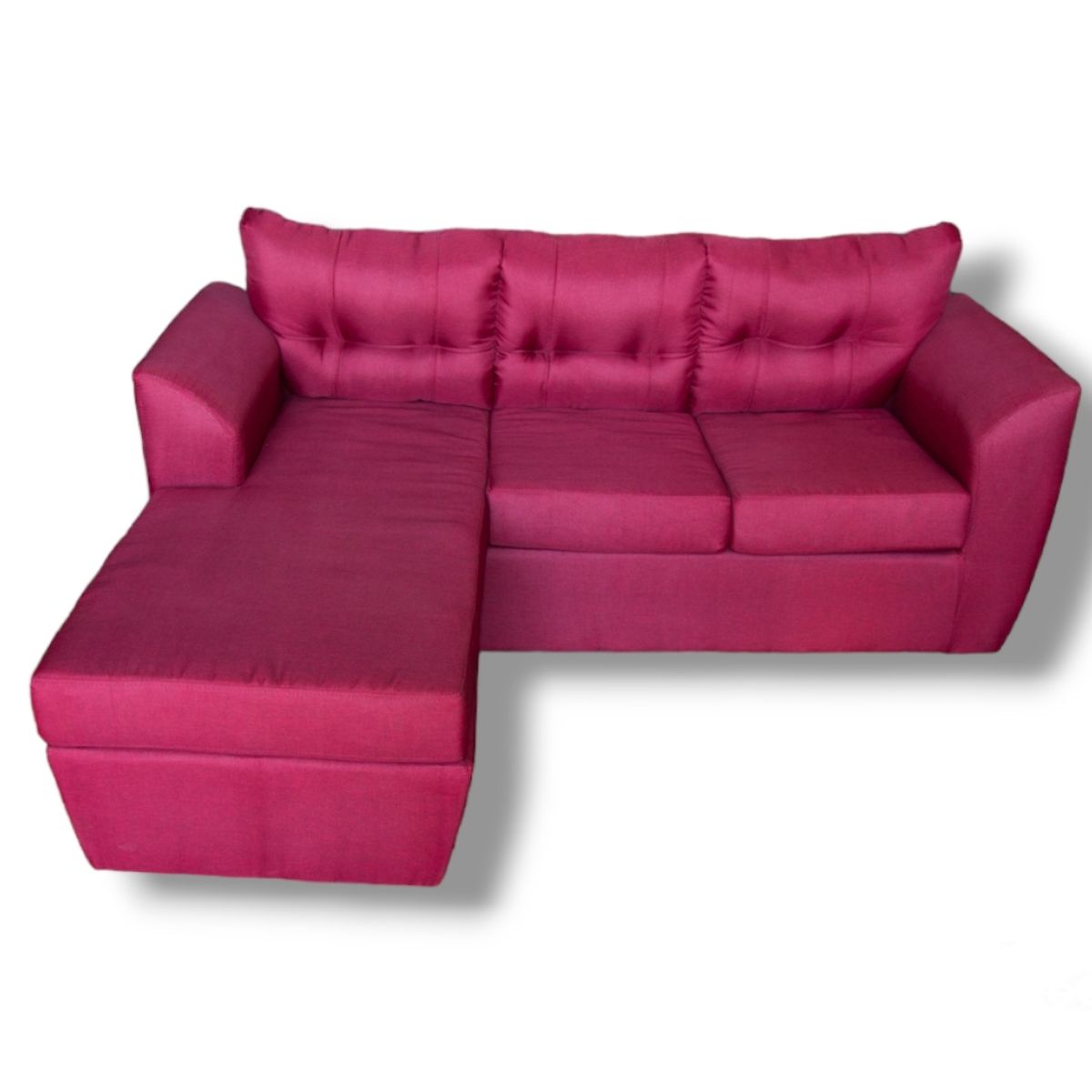 DUNA - Sofá intercambiable Mónaco lino burdeos