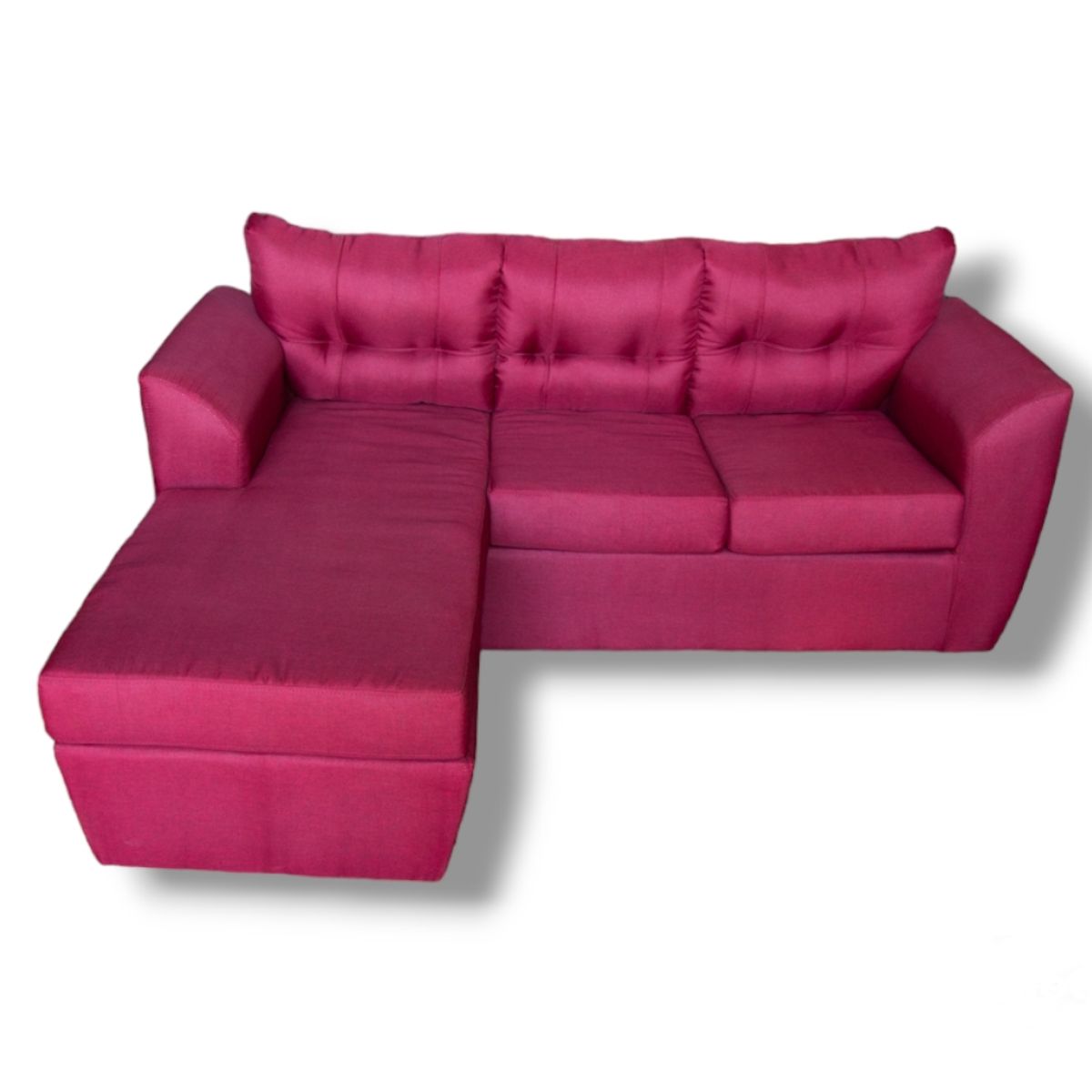 DUNA - Sofá intercambiable Mónaco lino burdeos