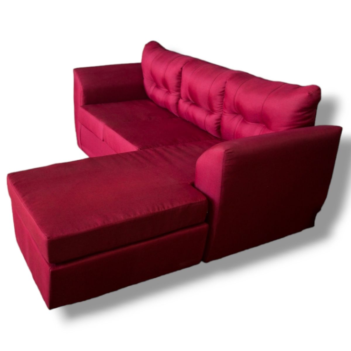 DUNA - Sofá intercambiable Mónaco lino burdeos
