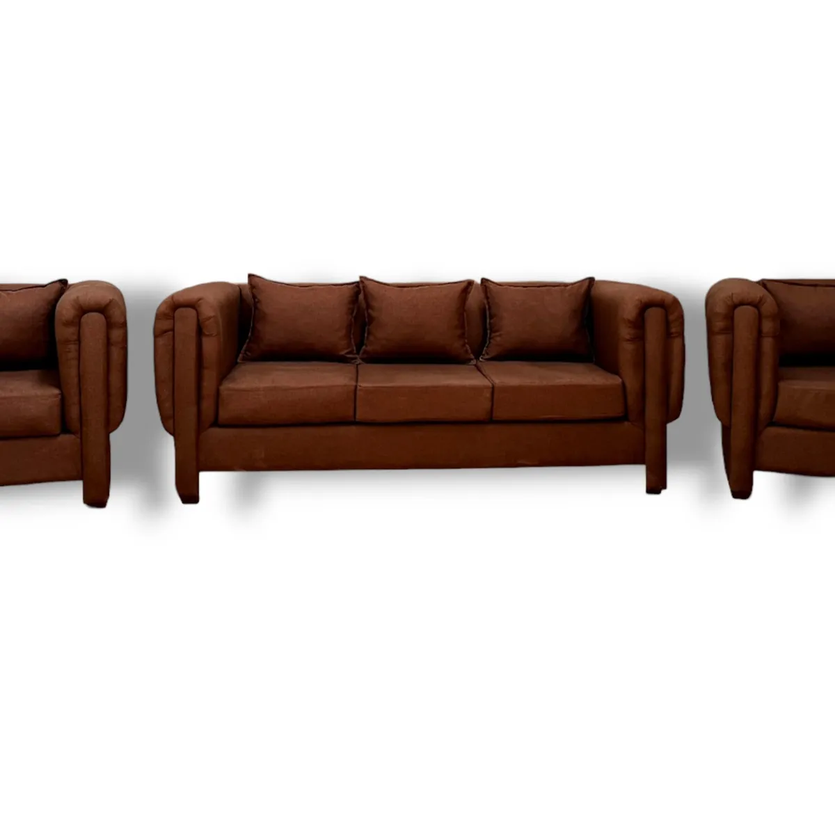 DUNA - Juego de living 3-1-1 Estocolmo lino café