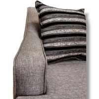 Juego de living 3-1-1 Oslo lino gris medio