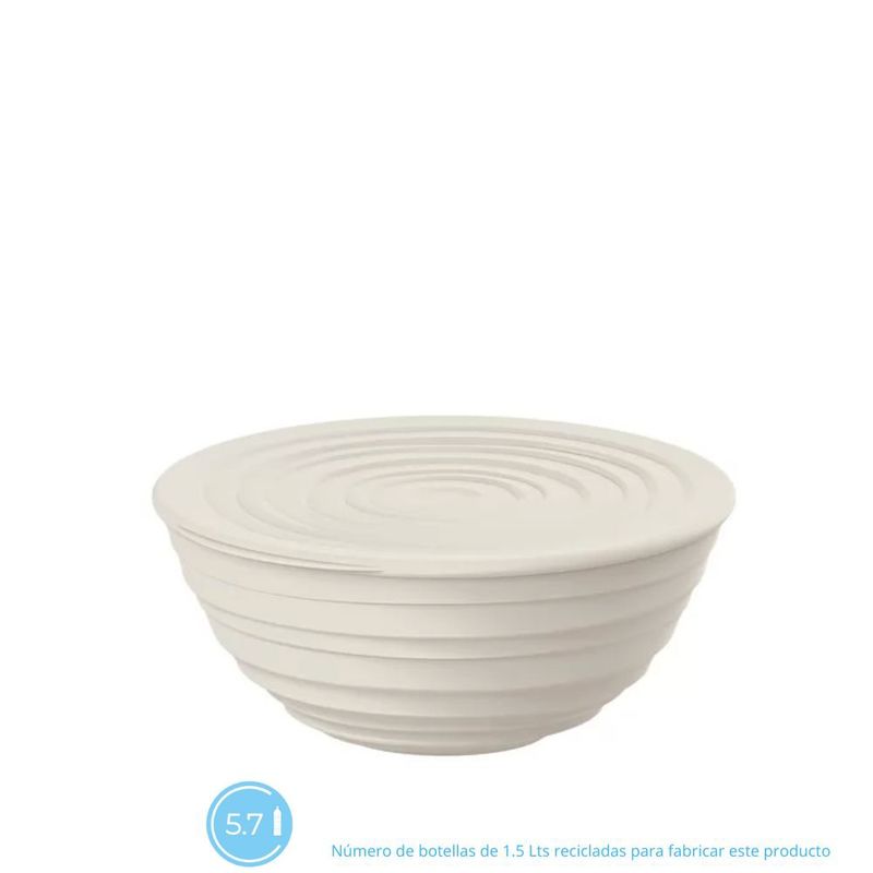 GUZZINI - Contenedor con Tapa Tierra Color Blanco 18cms