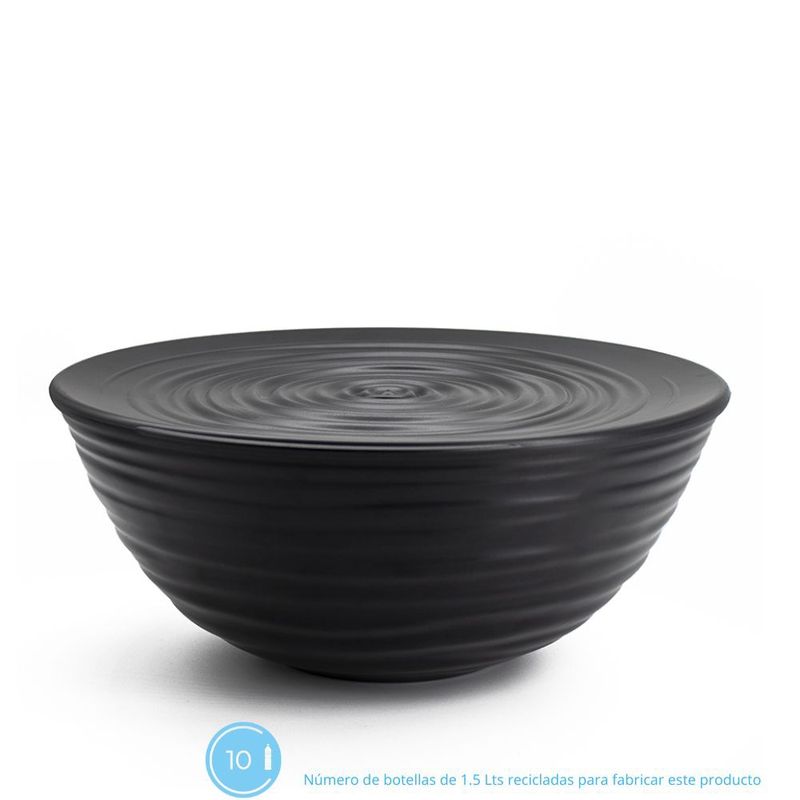 GUZZINI - Contenedor con Tapa Tierra Color Negro 25cms