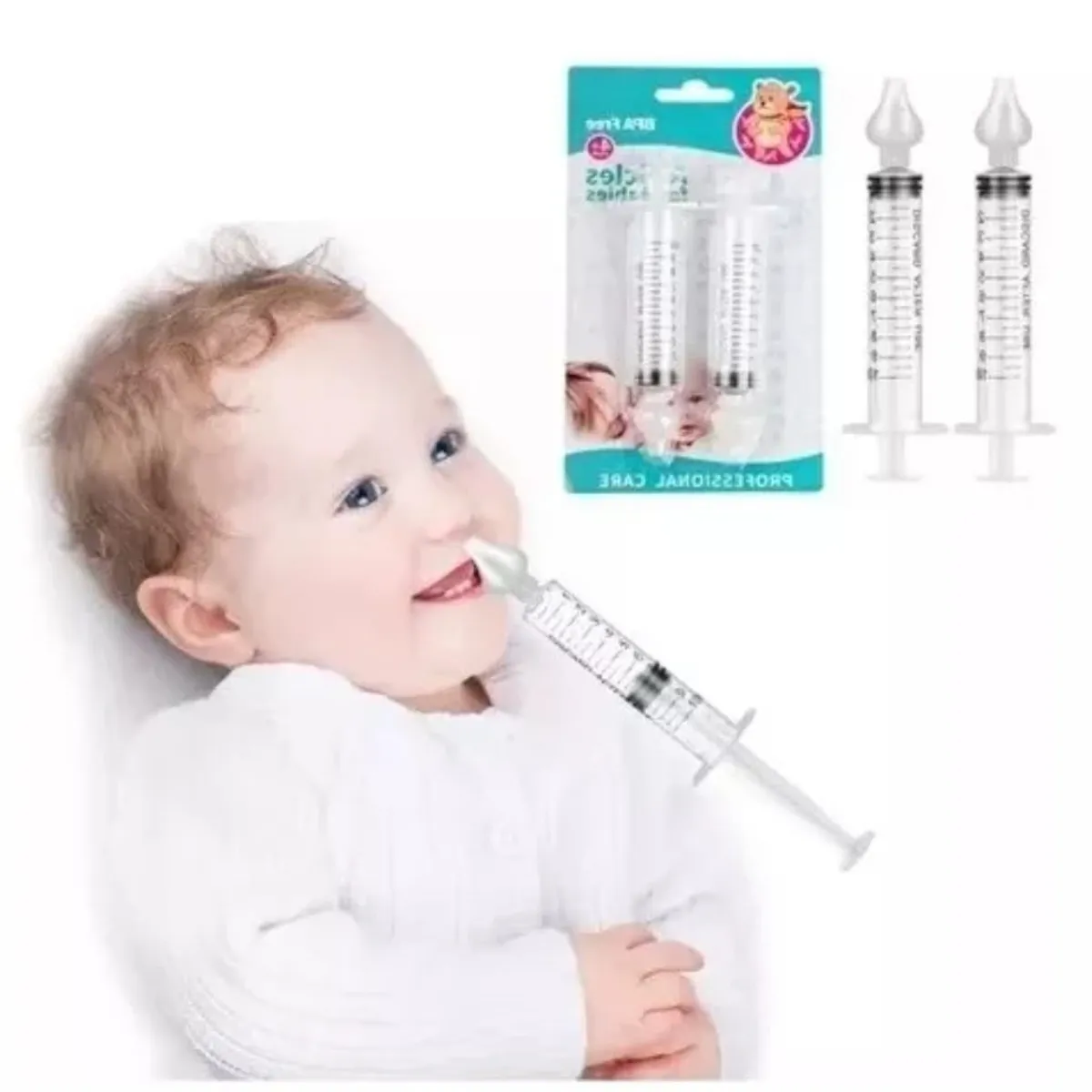 GENERICO - Pack x2 Jeringa Lavado Nasal En Bebes - 10ml