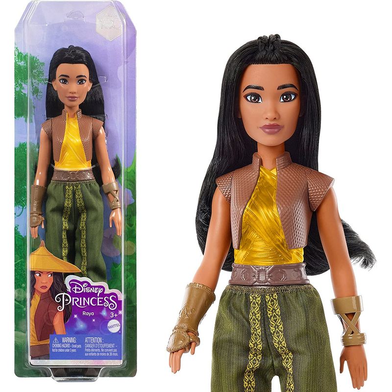 MATTEL - Princesas Disney Muñeca Raya - 30 Cm