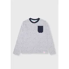 OSITO - Polera Estampada Con Bolsillo Niño Osito