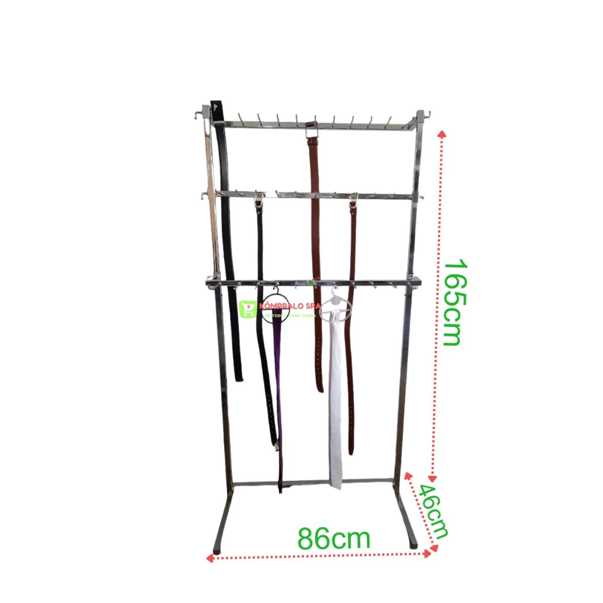 GENERICO - Perchero Metal Para Cinturones Correas Corbatas Sin Ruedas