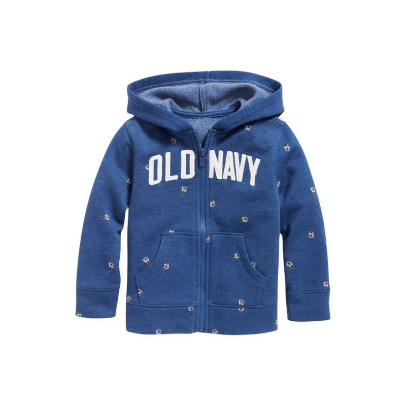 OLD NAVY - Poleron Logo Zip Azul OLD NAVY
