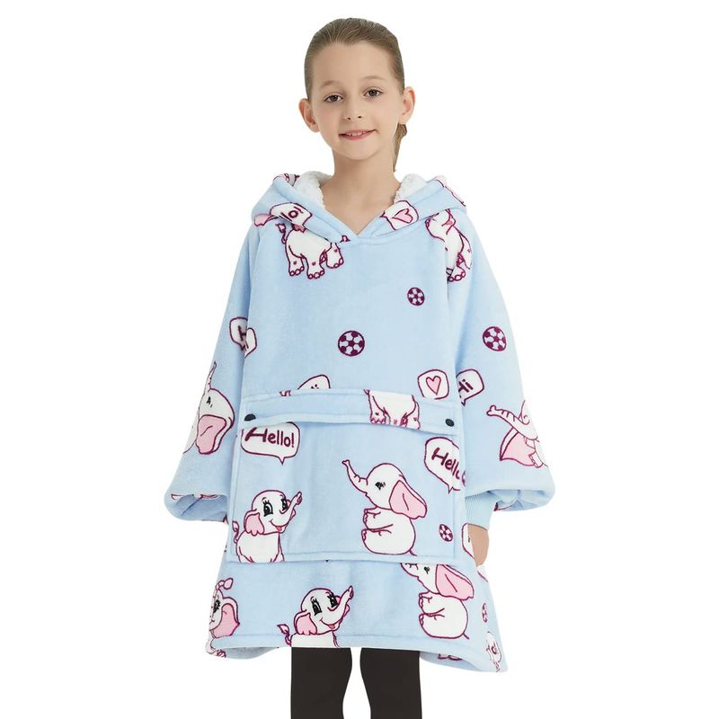 EVERSO - Polerones Felpa Con Capucha Manta Polar Niños.