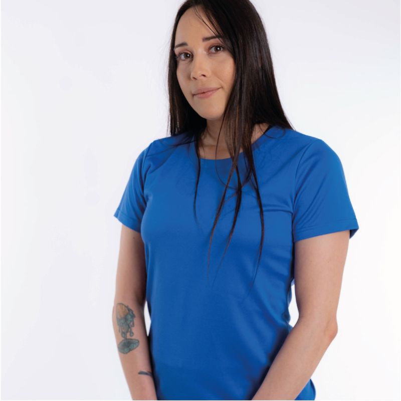 TJ TAJE - POLERA DEPORTIVA MANGA CORTA MUJER