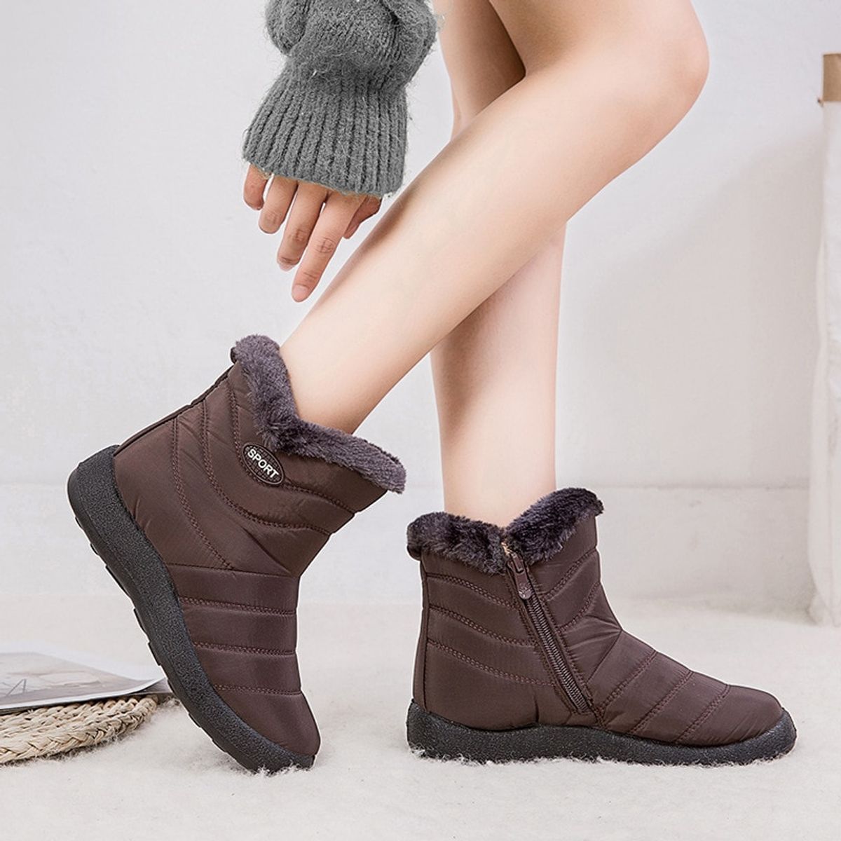 TIOZONEY - Bota Para Mujer