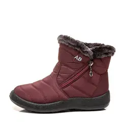GENERICO - Botas de nieve cálidas para mujer K05 red