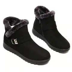 GENERICO - Botas Impermeables Por Dentro Forradas Con Chiporro - Negro