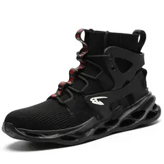 TIOZONEY - Zapatos De Seguridad Transpirables A Prueba De Golpes - Negro