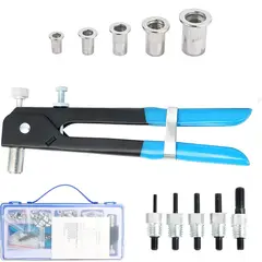 KUANGYE - 86pcskit Remachadora Manual Con Tuercas M3-m8 Y Estuche