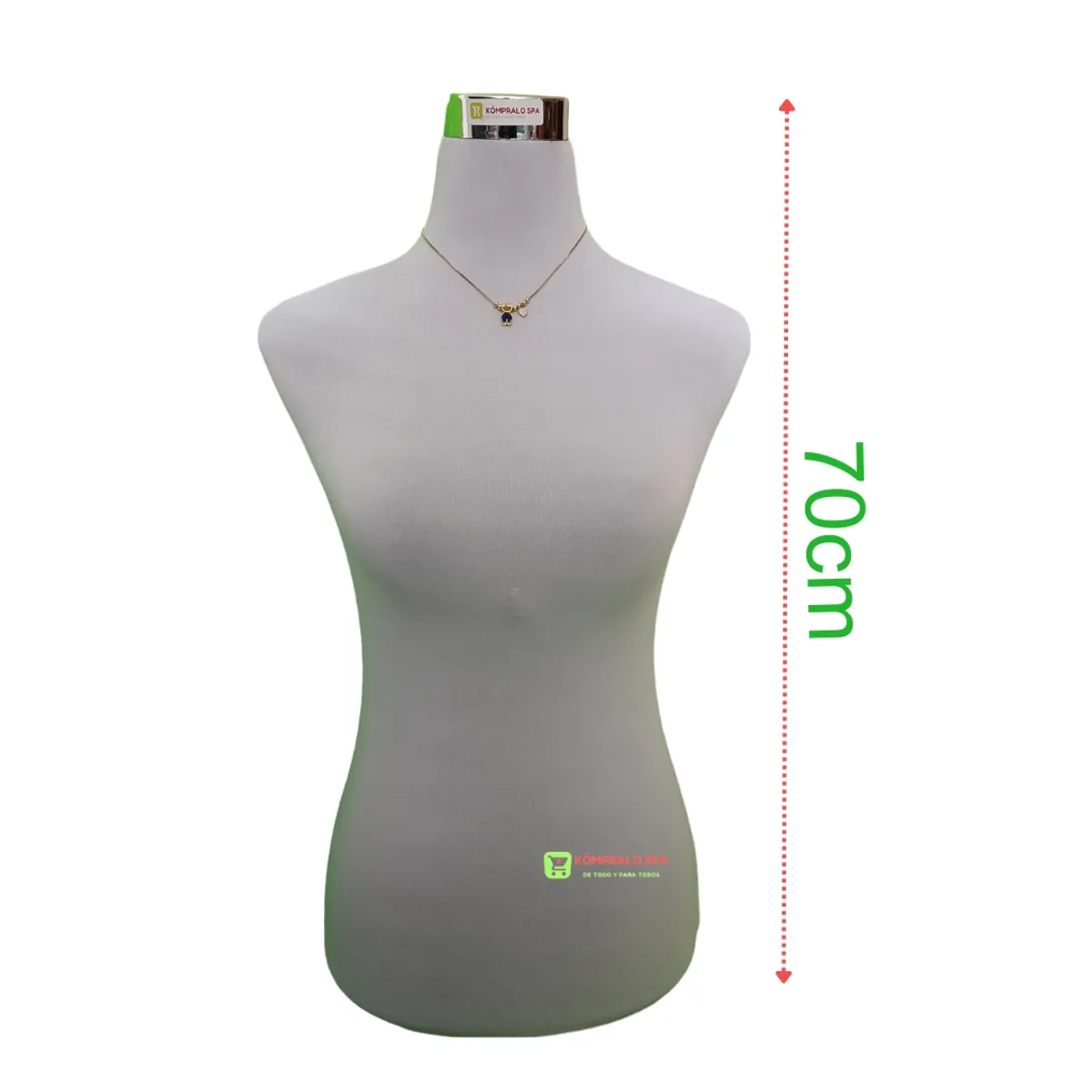 GENERICO - Torso Maniquí De Dama Plastico Sin Pedestal Blanco