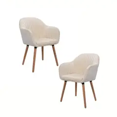 KLIK - Pack de 2 Butacas Sitiales Poltronas Diamante Terciopelo Beige
