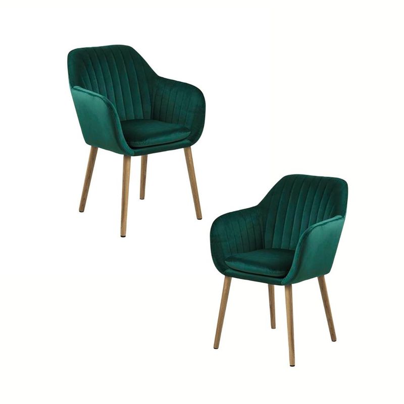 KLIK - Pack de 2 Butacas Sitiales Poltrona Diamante Terciopelo - Verde KLIK